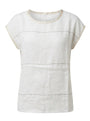 Maglia in misto lino e rayon con passamaneria frontale DORABELLA