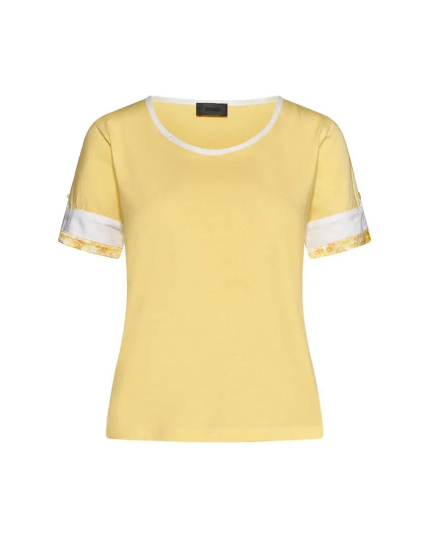 Maglia in tinta unita in cotone GIALLO DORABELLA XL
