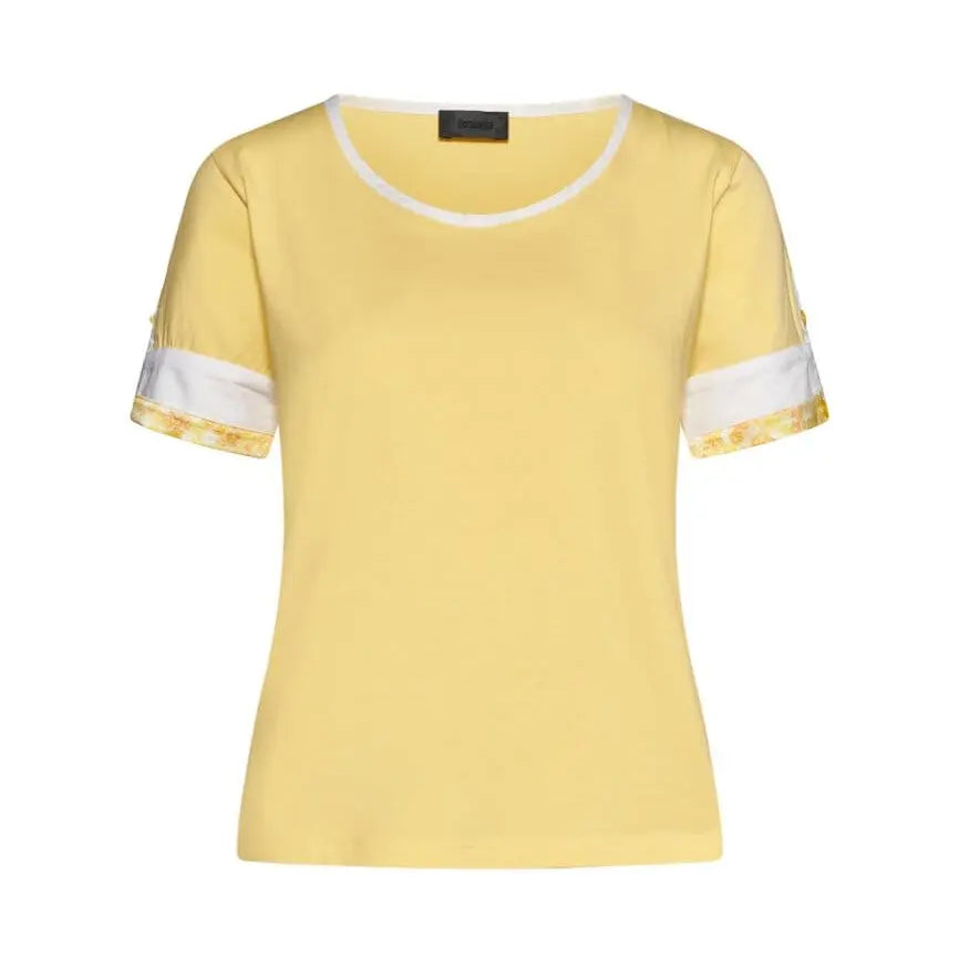 Maglia in tinta unita in cotone GIALLO DORABELLA XL