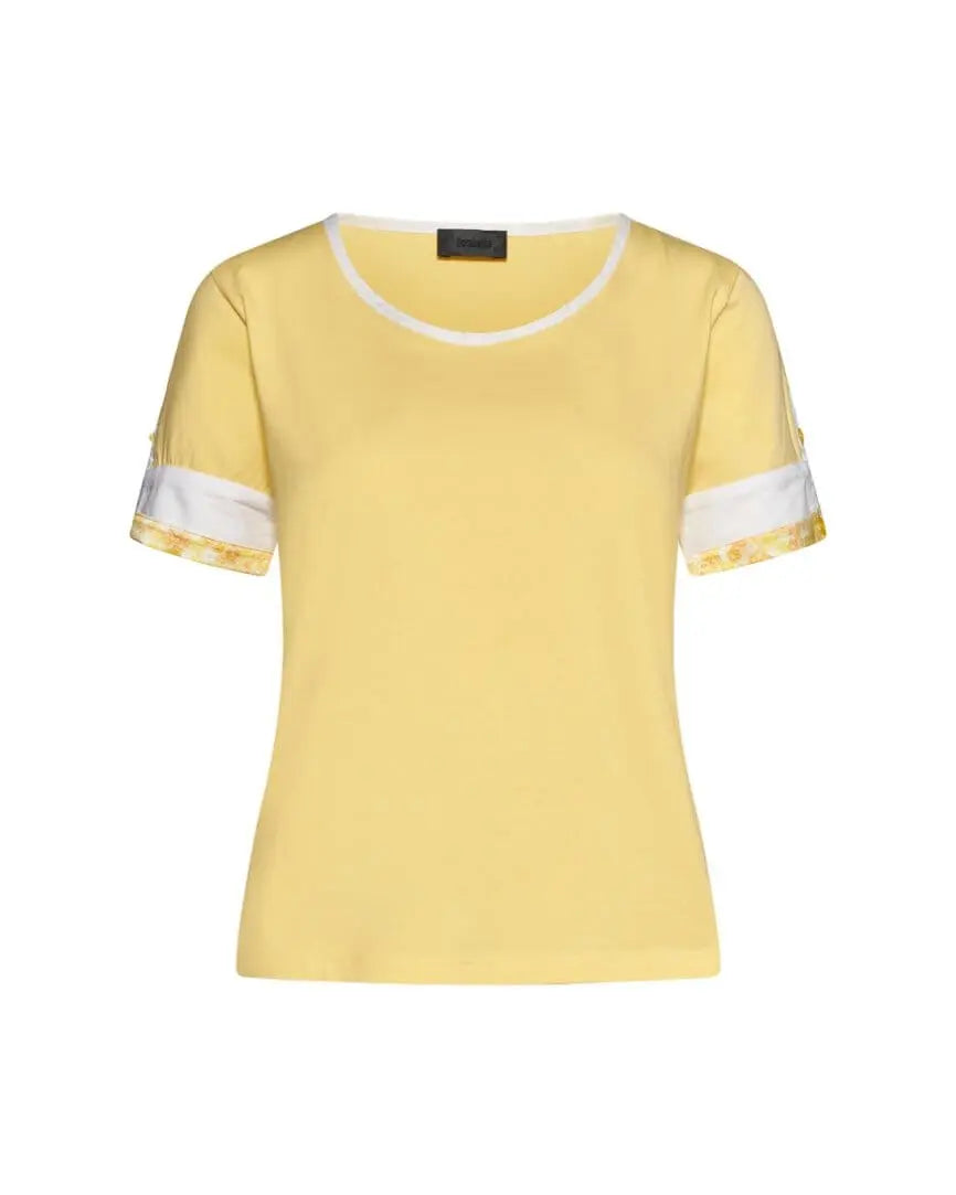 Maglia in tinta unita in cotone GIALLO DORABELLA XL
