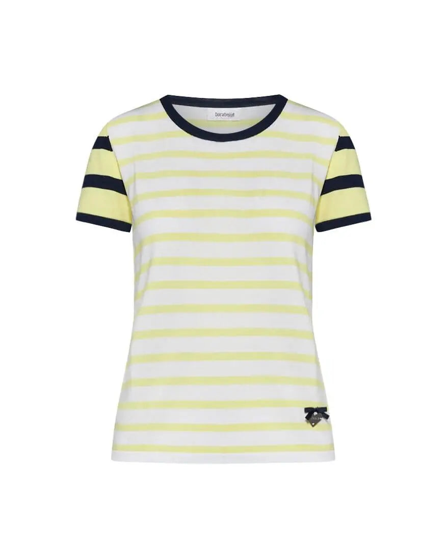 Maglia in viscosa a righe BIANCO DORABELLA XL