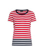 Maglia in viscosa a righe ROSSO-BIANCO DORABELLA XL