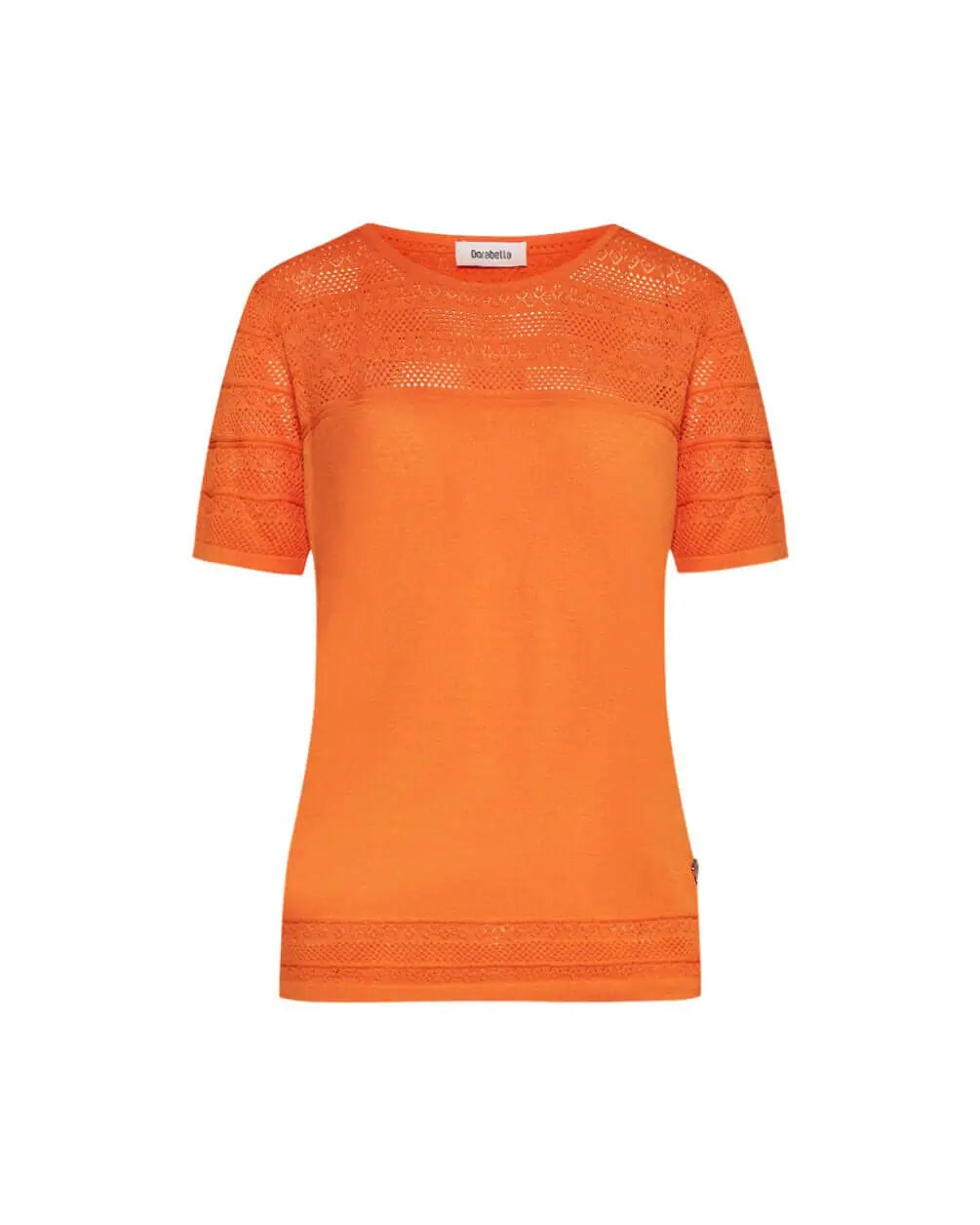 Maglia in viscosa traforata ARANCIO DORABELLA XL
