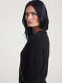 Maglia incrocio con strass DORABELLA