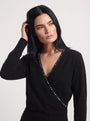 Maglia incrocio con strass DORABELLA