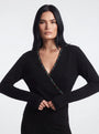 Maglia incrocio con strass DORABELLA