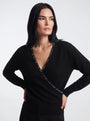 Maglia incrocio con strass DORABELLA