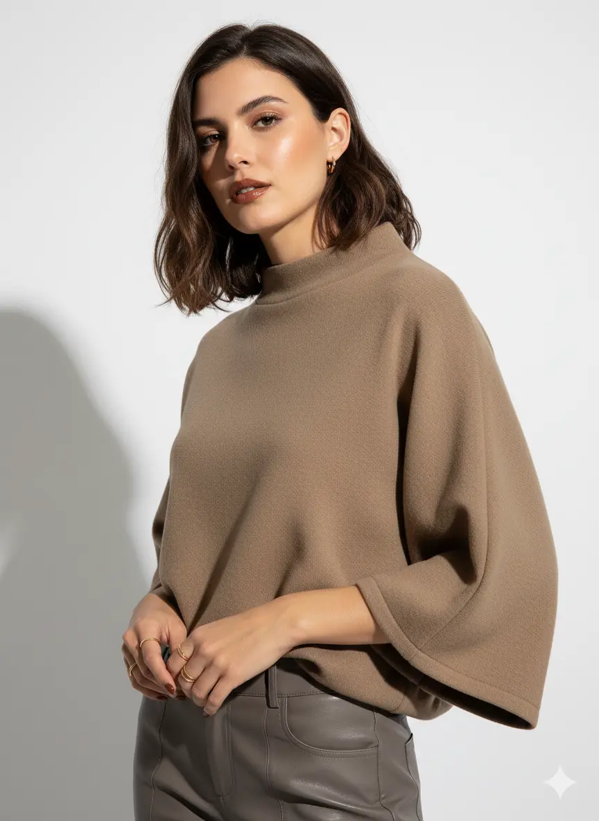 Maglia kimono in tinta unita DORABELLA