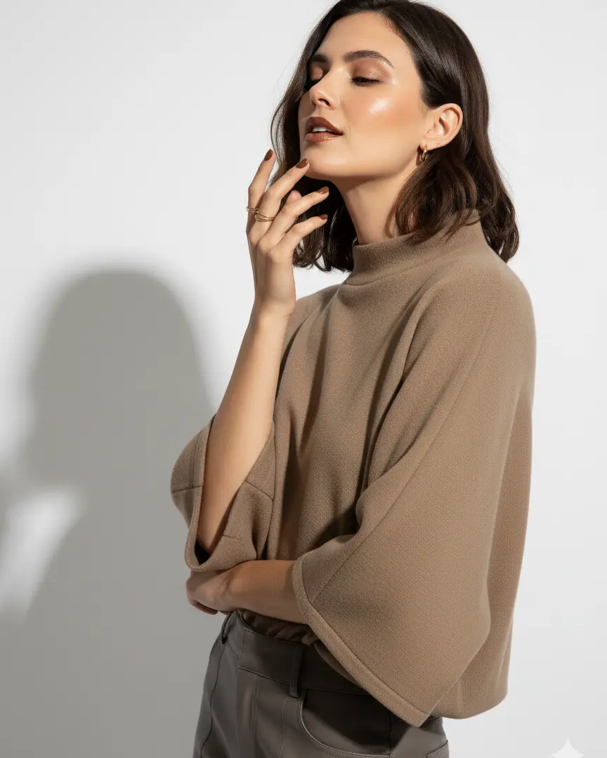 Maglia kimono in tinta unita DORABELLA