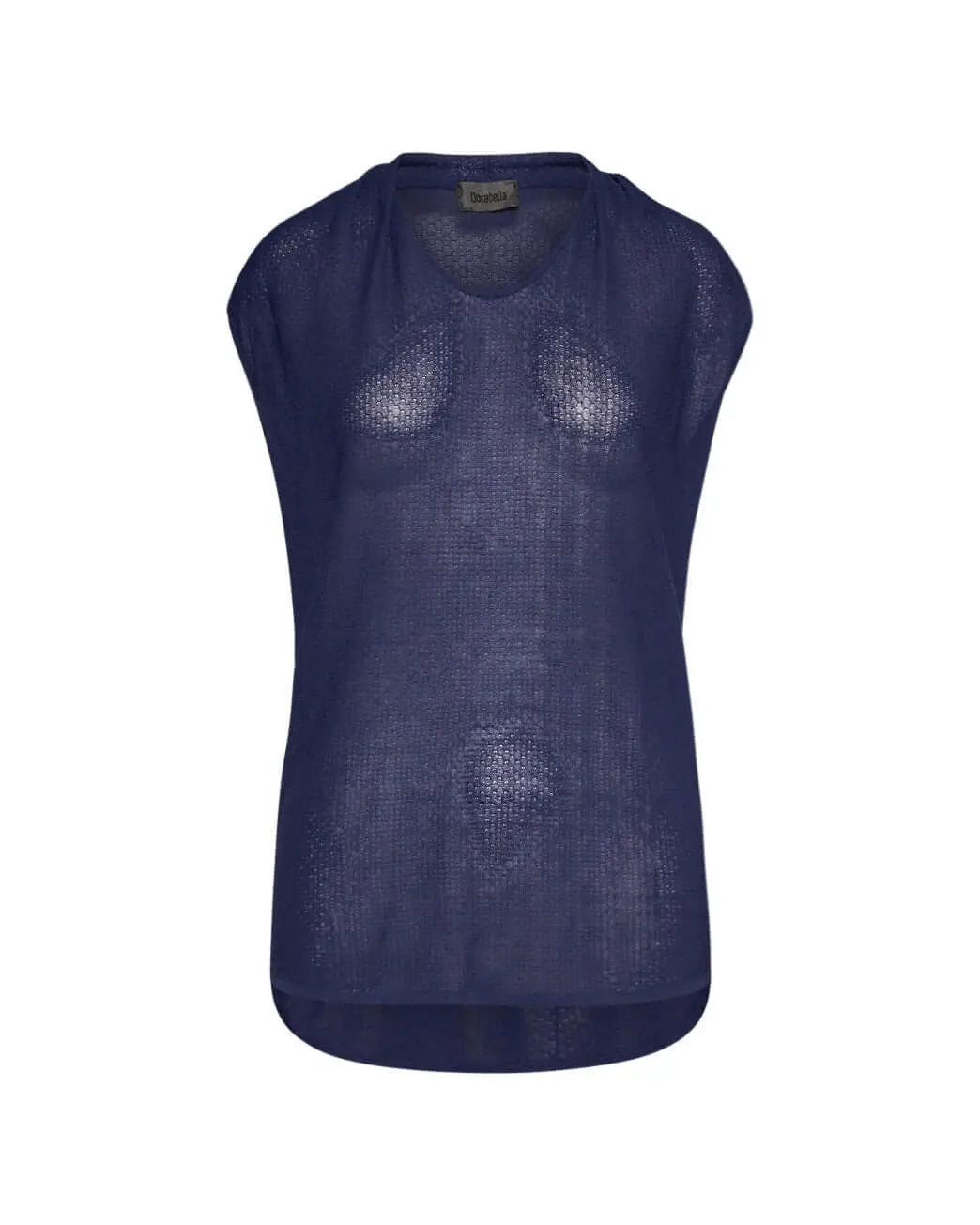 Maglia kimono in viscosa BLU DORABELLA M-L