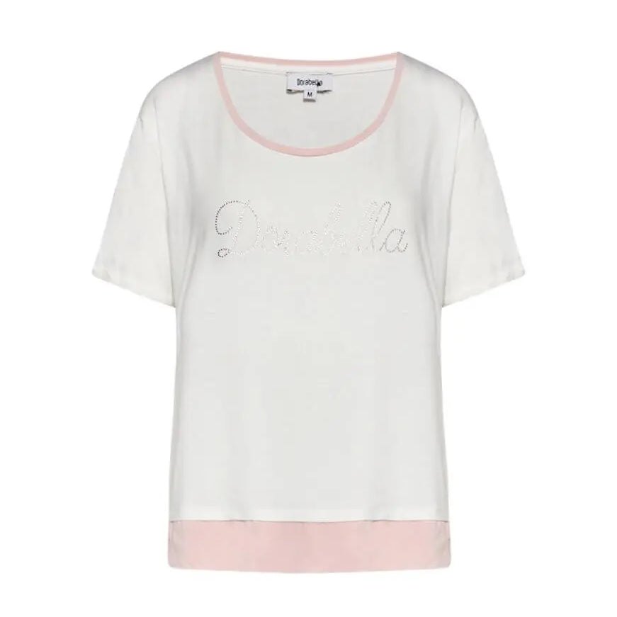Maglia logo strass OFF WHITE DORABELLA PIU' XL
