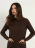 Maglia lupetto a costina con accessori DORABELLA