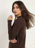 Maglia lupetto a costina con accessori DORABELLA