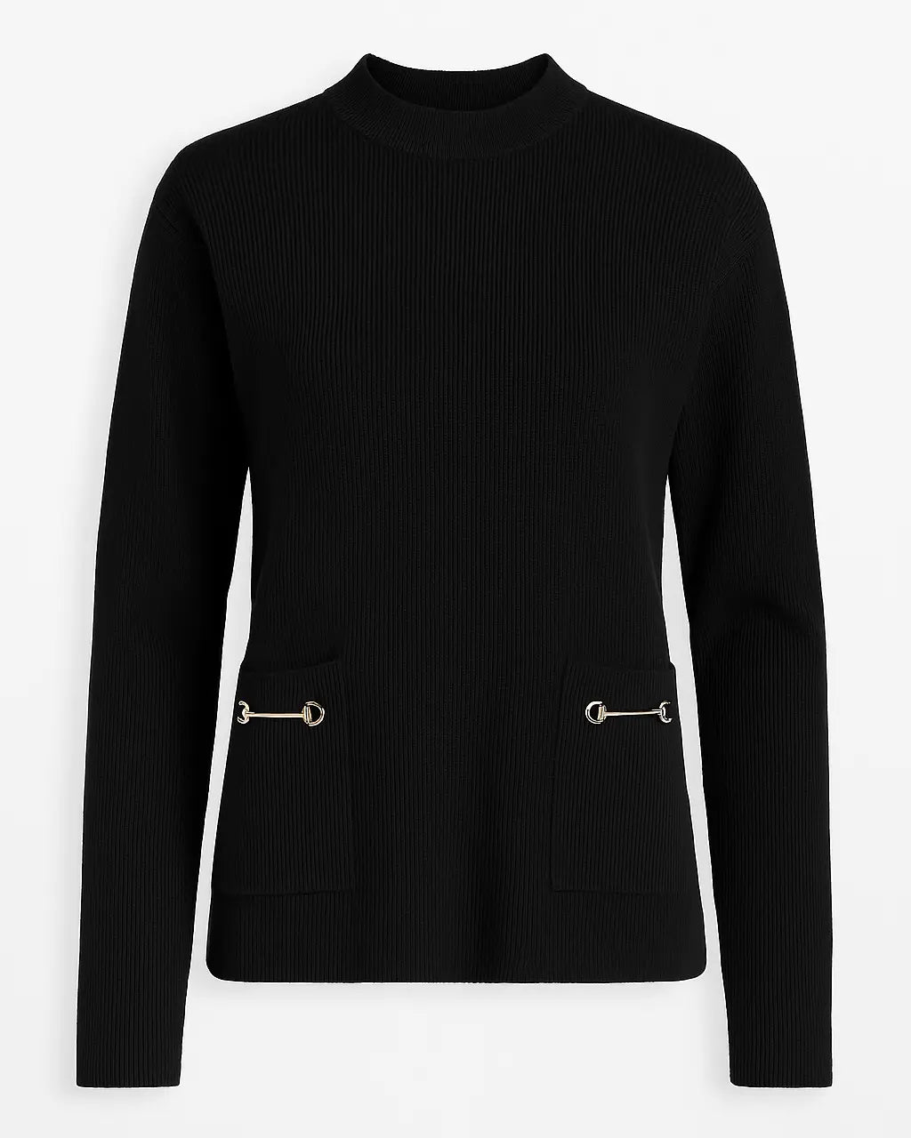 Maglia lupetto a costina con accessori DORABELLA