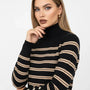 Maglia lupetto a righe DORABELLA