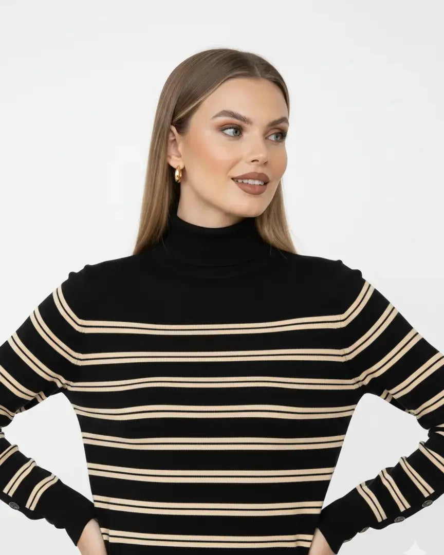 Maglia lupetto a righe DORABELLA