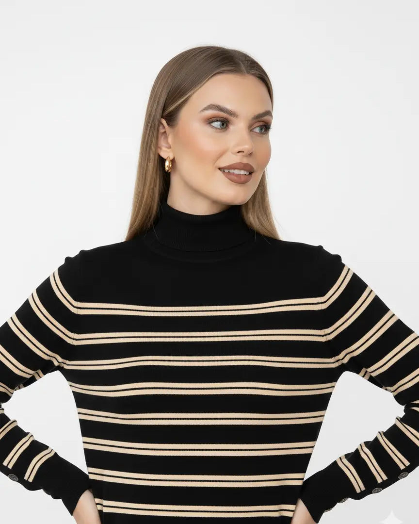 Maglia lupetto a righe DORABELLA