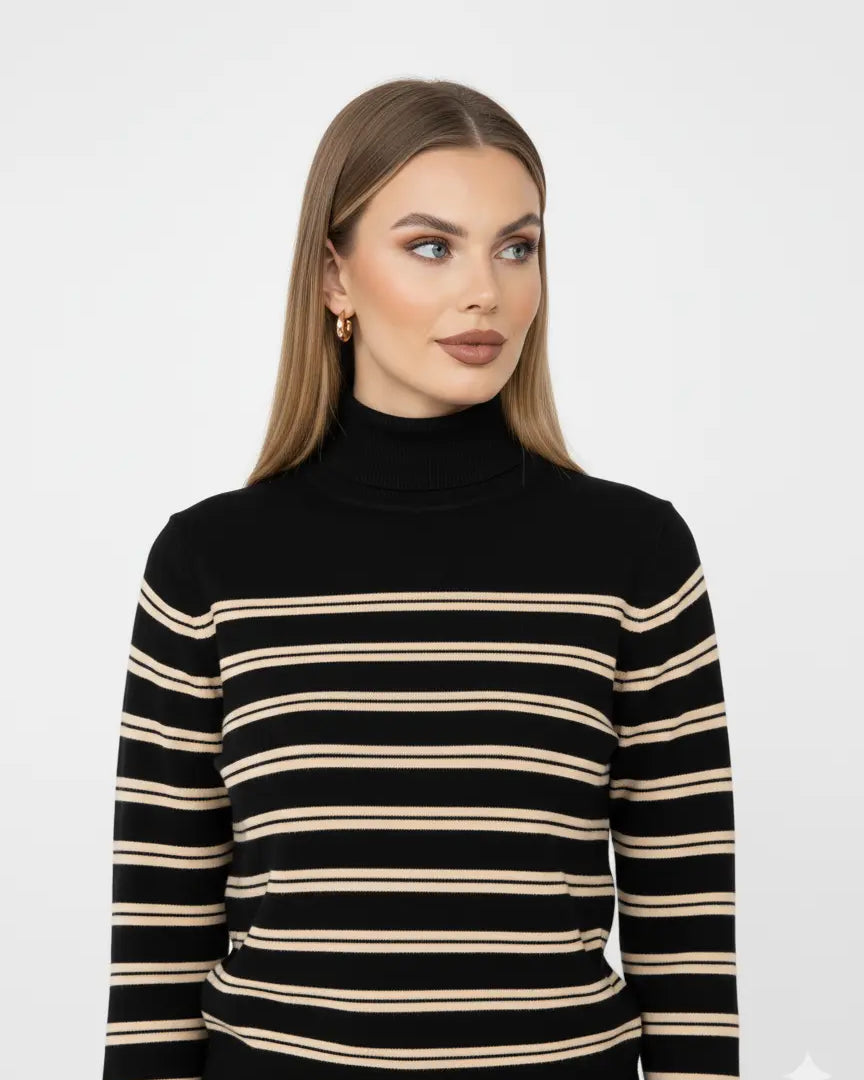 Maglia lupetto a righe DORABELLA