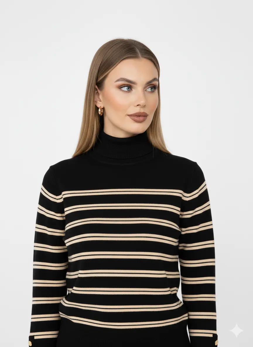 Maglia lupetto a righe DORABELLA