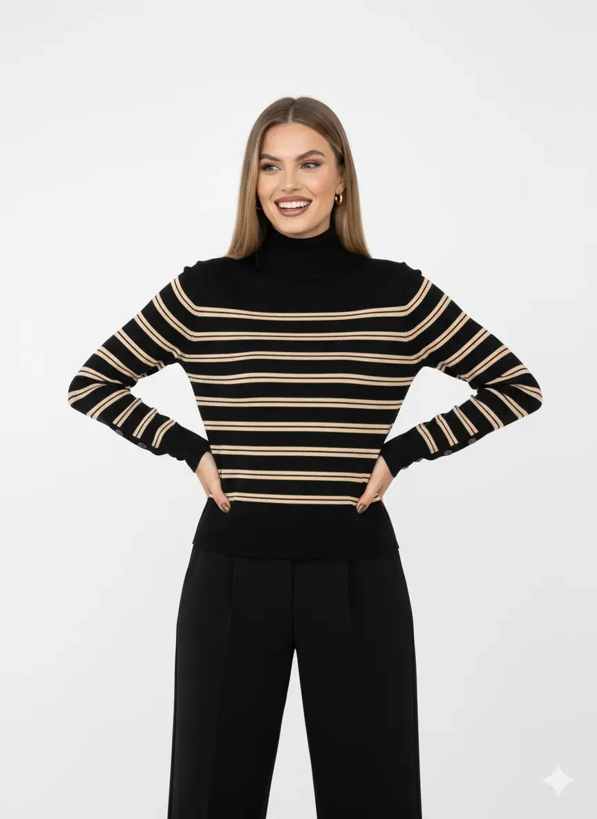 Maglia lupetto a righe DORABELLA