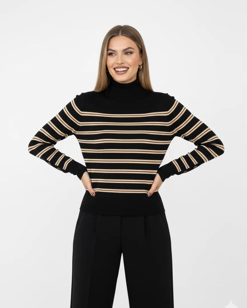 Maglia lupetto a righe DORABELLA