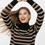 Maglia lupetto a righe DORABELLA