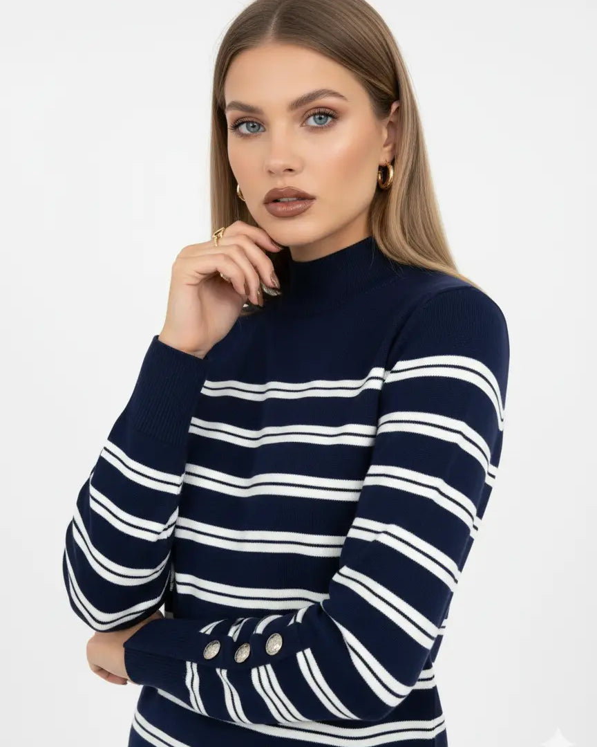 Maglia lupetto a righe DORABELLA