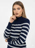 Maglia lupetto a righe DORABELLA