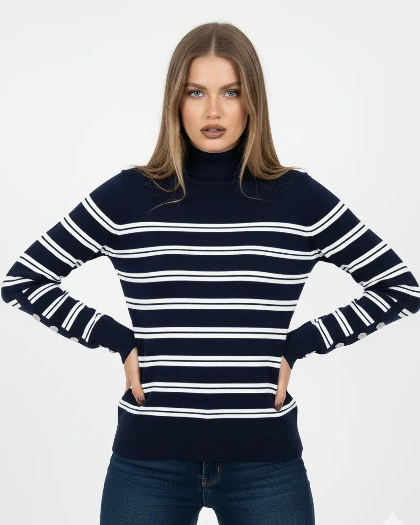 Maglia lupetto a righe DORABELLA