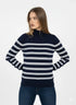 Maglia lupetto a righe DORABELLA