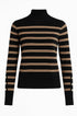 Maglia lupetto a righe DORABELLA XL / Nero