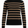 Maglia lupetto a righe DORABELLA XL / Nero