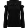 Maglia lupetto con applicazione floreale DORABELLA