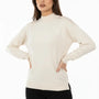 Maglia lupetto con applicazione in pizzo DORABELLA
