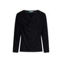 Maglia lurex con scollo jabot NERO DORABELLA