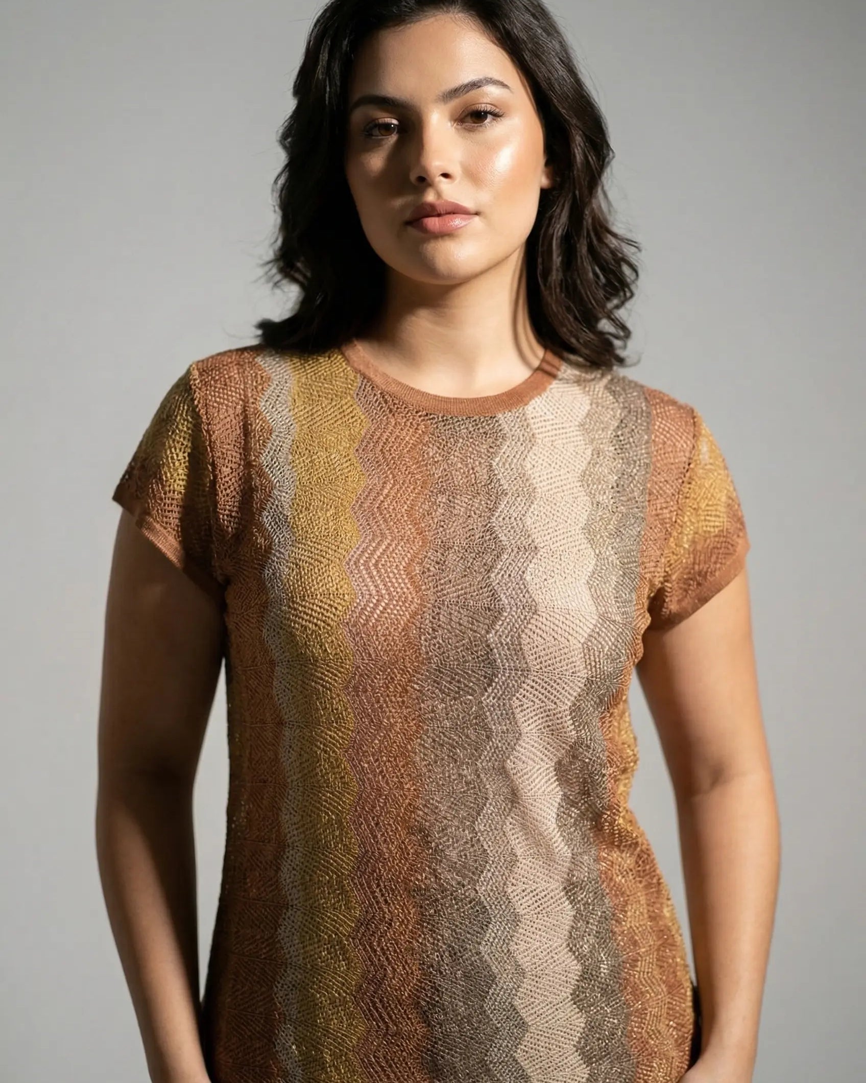 Maglia mezza manica fantasia DORABELLA PIU'