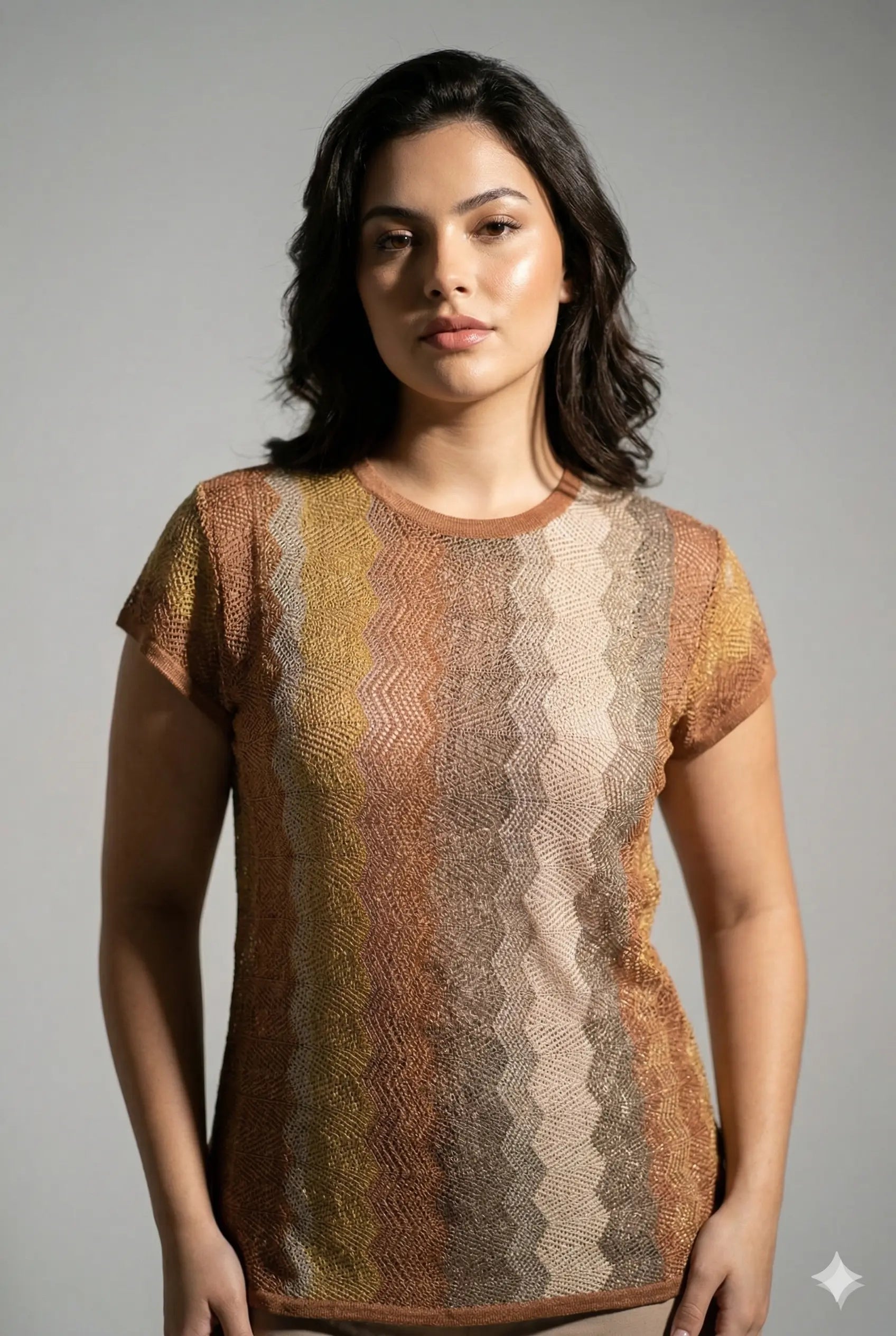 Maglia mezza manica fantasia DORABELLA PIU'