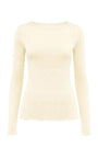 T-shirt manica lunga in lana e cashmere DORABELLA