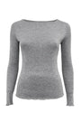T-shirt manica lunga in lana e cashmere DORABELLA Grigio / XXL