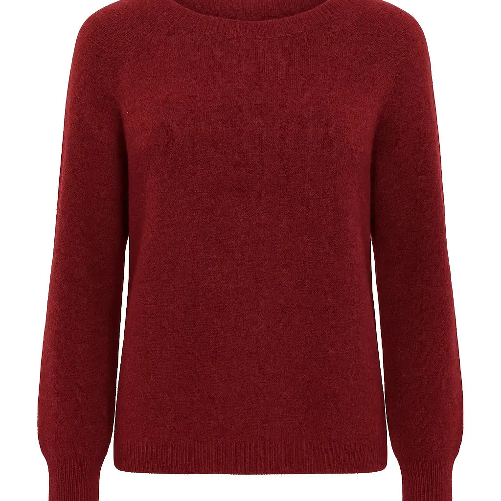 Maglia morbida in misto baby suri alpaca UNICA by Ironica Taglia unica (44/46 o M/L) / Burgundy
