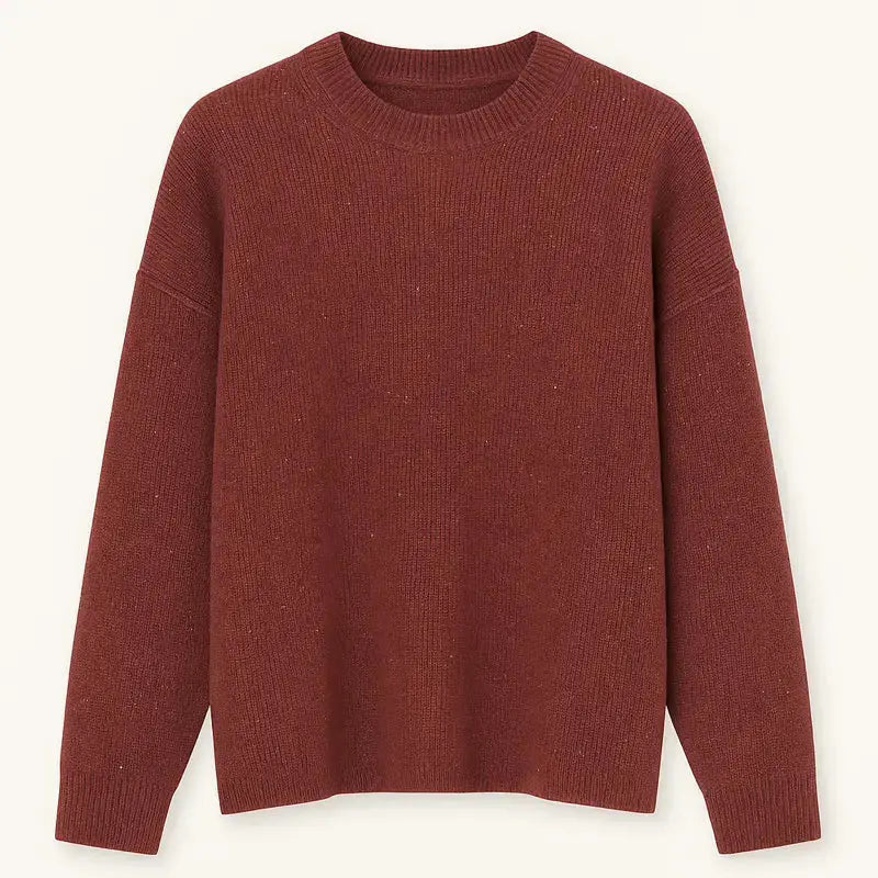 Maglia over girocollo VIOLA IRONICA