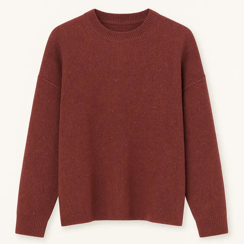 Maglia over girocollo VIOLA IRONICA