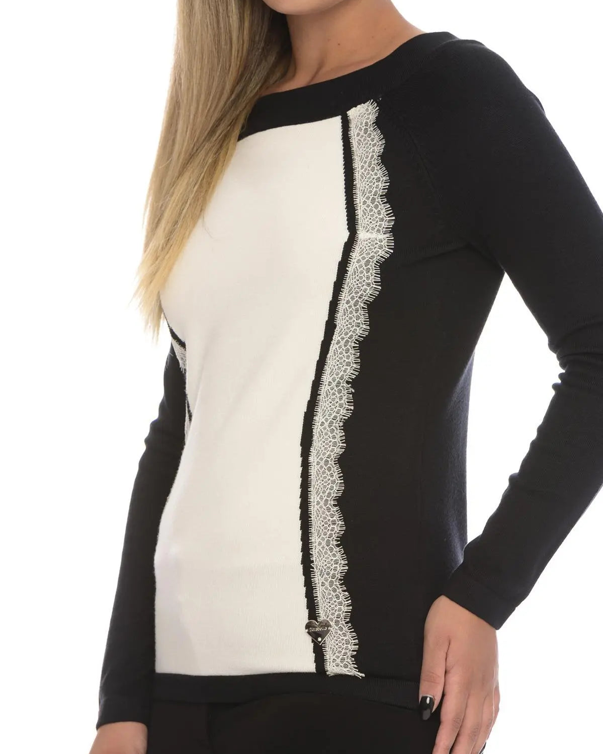 Maglia pizzo NERO DORABELLA