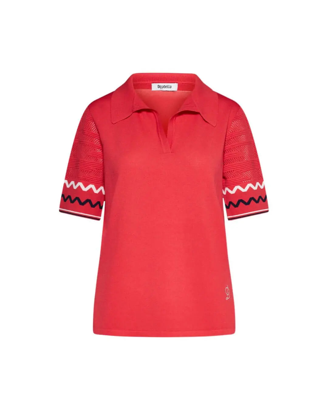 Maglia polo con manica traforata RED DORABELLA PIU' XL