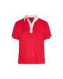 Maglia polo in cotone con dettagli pois RED DORABELLA XL