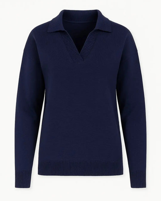 Maglia polo in tinta unita DORABELLA XL / Blu