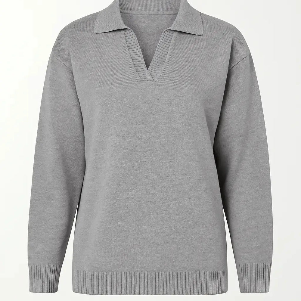 Maglia polo in tinta unita DORABELLA XL / Grigio