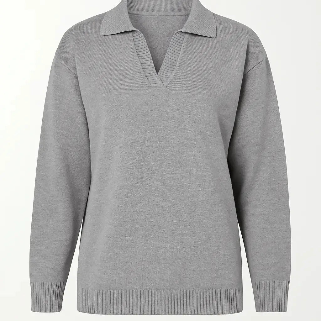 Maglia polo in tinta unita DORABELLA XL / Grigio