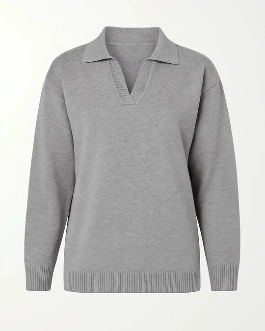 Maglia polo in tinta unita DORABELLA XL / Grigio