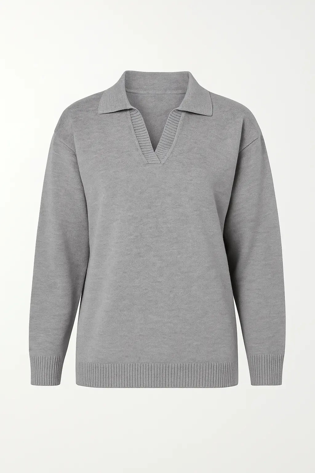 Maglia polo in tinta unita DORABELLA XL / Grigio